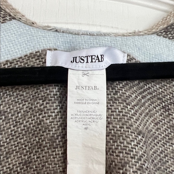 JUSTFAB striped Ruana - Picture 2 of 4